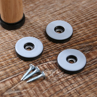 Patins de pieds de meubles ronds en plastique de 25 mm pour pieds de table et glisseurs de chaise, glisseurs de meubles à visser en PTFE, glisseurs de pieds de chaise