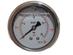 2.5 "(63มม.) กลีเซอรีนน้ำมันที่เต็มไปด้วยการเชื่อมต่อด้านล่างอุปกรณ์บำบัดน้ำมาตรวัดความดัน - Product Image 2