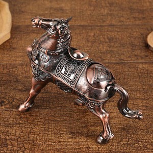 Cendrier en cuivre de style chinois classique, cendrier de luxe léger pour la décoration de la maison et du salon, artisanat de cendrier - Product Image 5