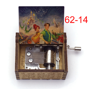 Carillon Vintage in Legno a Manovella con Tema del Film 'Once Upon a December', Decorazione per la Casa, Regalo Promozionale - Product Image 2