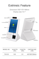 Emv-tarjeta de prepago wifi sin contacto, terminal pos, escáner de código qr, sistema de venta al por menor, todo en uno