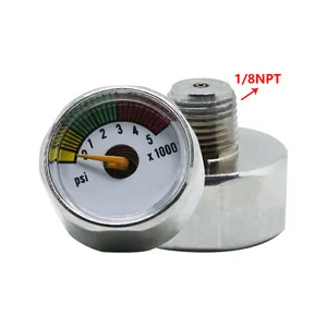 150psi 300psi 1500psi 3000psi 5000psi 6000psi Diameter 25mm Paintball Air Pressure Gauge CO2 Manometer Standard Thread 1/8NPT