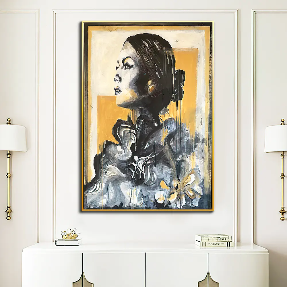 Karen Max ritratto di tela arte quadri per soggiorno indiano donna piumato Pride painting Home Decor stampato 21x30cm No Frame 
