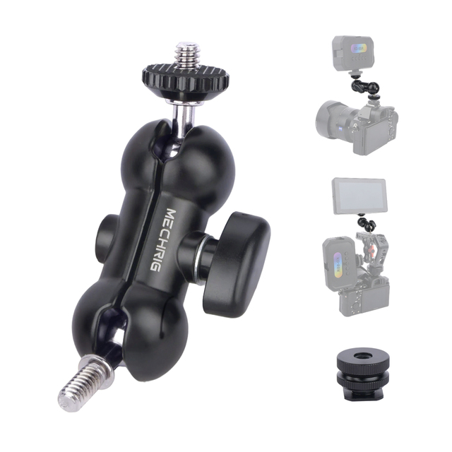 Flex Magic Arm/ 360 Degree Universal Ball Head Camera Arm Mount Max Load 7KG Compatible with Smallrig, Tilta and Ulanzi