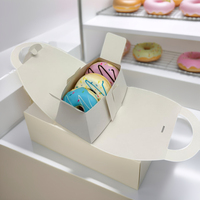 Boîte d'emballage de gâteau de beignet et de boîte à biscuits de nouveau design de haute qualité avec poignée