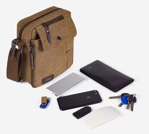 Sac messager en nylon pour homme, personnalisé en usine BSCI, petit sac à bandoulière décontracté, sac de poitrine, sac de voyage avec plusieurs poches. - Product Image 2