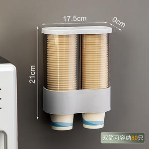 XT251-252 Design Household descartável <span class=keywords><strong>Cup</strong></span> <span class=keywords><strong>Holder</strong></span>, Wall Mounted <span class=keywords><strong>Cup</strong></span> <span class=keywords><strong>Holder</strong></span>, conveniente Dustproof Automatic <span class=keywords><strong>Cup</strong></span> Extractor - Product Image 5
