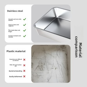 Lettiera <span class=keywords><strong>per</strong></span> gatti semichiusa transfrontaliera <span class=keywords><strong>per</strong></span> il commercio estero, con coperchio grande anti-schizzo, toilette <span class=keywords><strong>per</strong></span> gatti, articoli <span class=keywords><strong>per</strong></span> la pulizia degli <span class=keywords><strong>animali</strong></span> <span class=keywords><strong>domestici</strong></span> <span class=keywords><strong>per</strong></span> gatti - Product Image 5