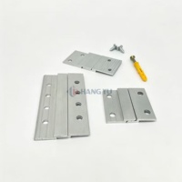 Système de fixation murale modulaire Hangyu en aluminium avec barre en Z et crochets français, garantie 5 ans pour la suspension de miroirs et d'images, conception modèle 3D