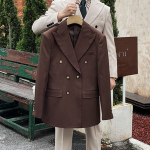 <span class=keywords><strong>Abito</strong></span> da uomo in stile retrò <span class=keywords><strong>doppiopetto</strong></span> da lavoro per motivi estivi in tessuto britannico ispirato a gentiluomini - Product Image 4