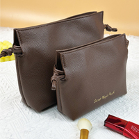 Nouvelle promotion de sacs de maquillage et de soins de la peau à fermeture magnétique en gros, sacs cadeaux, pochettes cosmétiques de luxe avec cordon de serrage, logo personnalisé