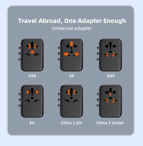 Worldplug đa cổng phổ du lịch cắm <span class=keywords><strong>Adapter</strong></span> 10A Du lịch Quốc tế sạc với USB và loại C cho UK tiêu chuẩn - Product Image 6
