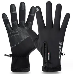Hete Verkoop Zwarte Rits Outdoor Thermische Handschoenen Rijden Touchscreen Ski Alpinisme Warme Waterdichte Beweging-Voor Wintersport!
