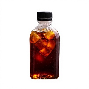 ขวดพลาสติก PET ทรงเหลี่ยมคุณภาพสูง ขนาด 220 มล. พร้อมฝาเกลียว เป็นมิตรกับสิ่งแวดล้อมและป้องกันการรั่วซึม เหมาะสำหรับชานม - Product Image 1