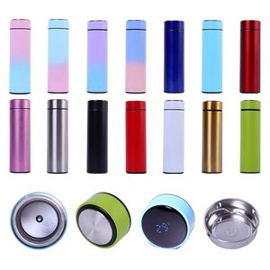 Smart Stainless Steel Water Bottle With Led Temperature Digital Display Vacuum <b>Insulated</b> Thermo Tumbler <b>Cups</b> in Bulk - Product Image 5