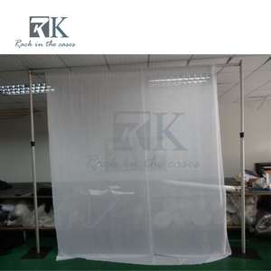 RK 30x10ft White Quick-Setup Pipe & Drape Backdrop Aluminum/Steel Frame Chiffon Panels 3-Year Warranty for Weddings Trade Shows - Product Image 6