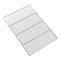 Grille de barbecue jetable ronde en acier inoxydable, résistante à la chaleur, portable, ignifuge, en treillis métallique, accessoire pour barbecue domestique, vente en gros