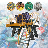 Broyeur de films plastiques, bouteilles en plastique, sacs tissés et filets de pêche haute performance