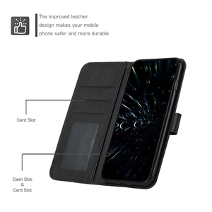 Custodia a Portafoglio in Pelle PU di Lusso per <span class=keywords><strong>OPPO</strong></span> A6X con Porta Carte - Product Image 3
