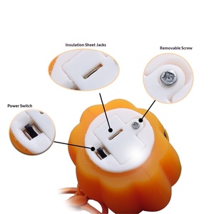 Llavero Colgante Creativo de Papá Noel y Árbol de Navidad Huashanqi, Linterna de Calabaza de Halloween de Plástico 3D Brillante, Regalo Promocional - Product Image 5