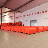 Flotteur orange haute visibilité avec bande réfléchissante pour le marquage des ports et des canaux