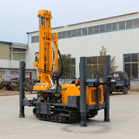 Machine de forage de puits d'eau sur roche, profondeur 180m, plateforme de forage de puits, moteur diesel, légère, mobile, pour usage agricole