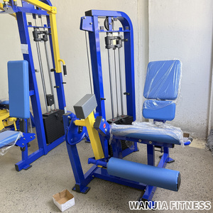 Machine commerciale d'extension des jambes assise à charge par poulie, <span class=keywords><strong>presse</strong></span> à jambes réglable avec coussin, équipement de fitness pour l'entraînement de force - Product Image 5