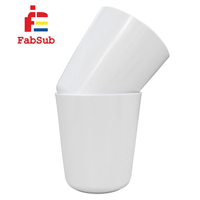 Gobelets en plastique personnalisés de conception vierge 3d 8OZ activité potable polymère sublimation tasse enfants logo bricolage sublimation tasse
