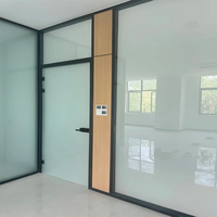 Cloison de bureau modulaire en verre à intensité variable pour salles de réunion, séparateur de pièce insonorisé intérieur