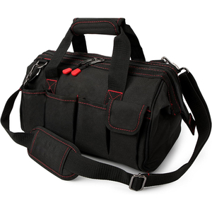 Échantillon gratuit Sac à outils professionnel personnalisé pour les plombiers Matériel Oxford avec base rigide imperméable et poignée - Product Image 6