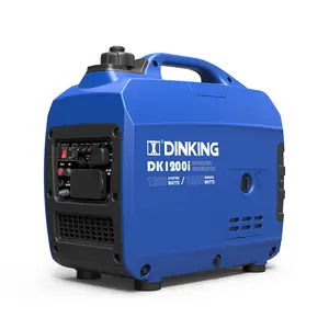 Dinking Portable Inverter Gerador 1200w Geradores Gasolina Silenciosa para Uso Doméstico Camping Carregamento, DK1200i