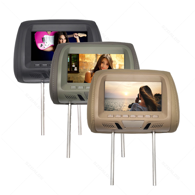 7 Inch Car Monitor AV Headrest Monitor Rear Seat Entertainment Car Headrest LED Monitor