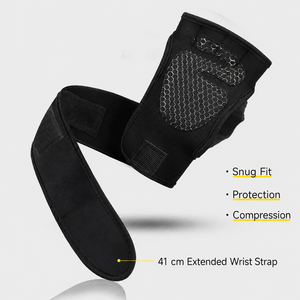 Gants <span class=keywords><strong>de</strong></span> sport respirants en polyester à demi-doigts pour hommes et femmes, antidérapants, avec support <span class=keywords><strong>de</strong></span> paume pour entraînement <span class=keywords><strong>de</strong></span> <span class=keywords><strong>musculation</strong></span> et soulevé <span class=keywords><strong>de</strong></span> terre - Product Image 3