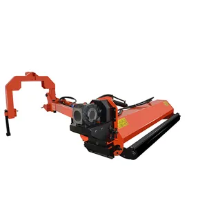 Grass Straw Branches Shredding Machine Side Rollover Lawn Mower Tractor mulcher for Farm Ground and Slope Road Maintenance