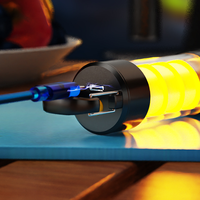 Lampe torche tactique rechargeable multifonction à laser blanc super lumineux, longue durée de vie, portable pour les situations d'urgence et le camping
