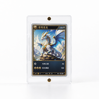Étui magnétique coulissant premium transparent en PS pour cartes TCG et cartes sportives