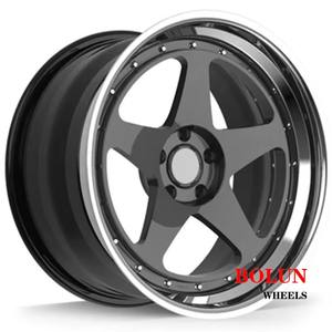 Roues forgées 5x120 5x112 3 pièces 18 19 20 21 22 23 pouces roues de voiture en alliage d'aluminium à lèvre profonde polie pour <span class=keywords><strong>BMW</strong></span> <span class=keywords><strong>M3</strong></span> M4 <span class=keywords><strong>E92</strong></span> X5 - Product Image 2