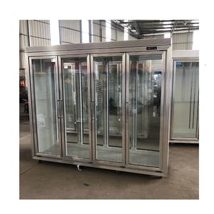Nuevo <span class=keywords><strong>Refrigerador</strong></span> Vertical Comercial para Bebidas con 4 Puertas Corredizas de Vidrio, Exhibidor de Bebidas Frías, <span class=keywords><strong>Refrigerador</strong></span> para Tiendas de Conveniencia con Control <span class=keywords><strong>Digital</strong></span> - Product Image 6