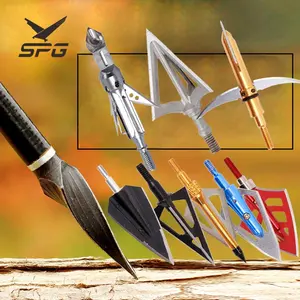 SPG özel geleneksel Broadhead mekanik 2 bıçak cıvata 100 tane avcılık okçuluk ok Broadheads