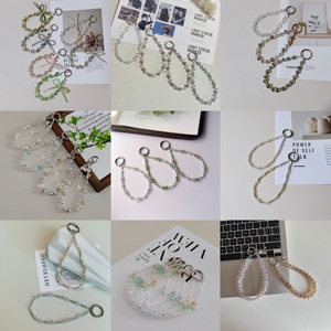 Sangles de téléphone portable haut de gamme, breloques pour téléphone, chaînes de téléphone, bracelets de téléphone perlés, sangles de poignet, porte-clés pour femmes, vente en gros - Product Image 6