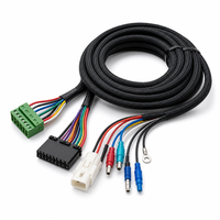 Câble de commande blindé multi-cœurs OEM personnalisé avec connecteur JST Molex, faisceau de câbles pour signal et alimentation d'ordinateur industriel