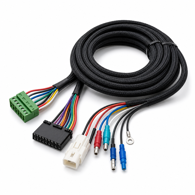 Custom OEM Multi-Core Shielded Control Cable Assembly JST Molex Connector Wire Harness for Industrial Computer Signal & Power
