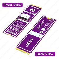 JEYI M.2 NVMe ke OCuLink SFF-8612 Adapter PCIe 4.0 x4 64Gbps ke SFF-8611 4i Host untuk eGPU Mini PC