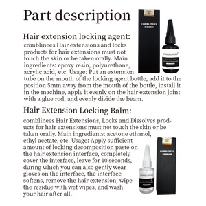 Kit d'outils professionnels pour extensions de cheveux à la colle froide, qualité salon, liaison stable, sans danger pour <span class=keywords><strong>les</strong></span> cheveux, accessoires complets pour le coiffage - Product Image 4