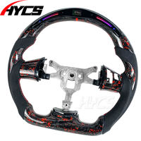 Volant de voiture en fibre de carbone forgé LED RPM pour Chevrolet Corvette Camaro C5 C6 C7 C8 ZR1 2006-2013