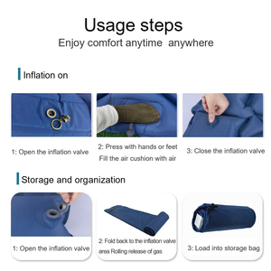 Estera portátil autoinflable gruesa para 2 personas, almohadilla <span class=keywords><strong>doble</strong></span> para dormir para acampar, mochilero, senderismo, coche, tienda de playa de viaje - Product Image 6