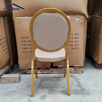 Chaise de banquet en métal de haute qualité, design moderne, durable et empilable, pour restaurant, salle de banquet, usage commercial