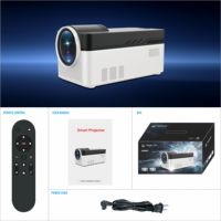 Android 11 Portable Wifi 6 Projecteur 1080P Home Cinéma Projecteur Auto Keystone 4K Extérieur 4K LCD Smart HY450 BT Projector