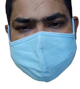 Muilti หน้ากากผ้าฝ้ายสีเปล่า3ชั้น,หน้ากากพร้อมช่องกรองใส่ง่ายและมีคุณภาพดีที่สุดผ้ามัสค์จากบังกลาเทศ - Product Image 1