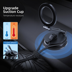 Giá đỡ điện thoại từ tính đa năng, xoay 360 độ, gắn trên taplo & kính chắn gió ô tô, xu hướng năm 2025 - Product Image 3